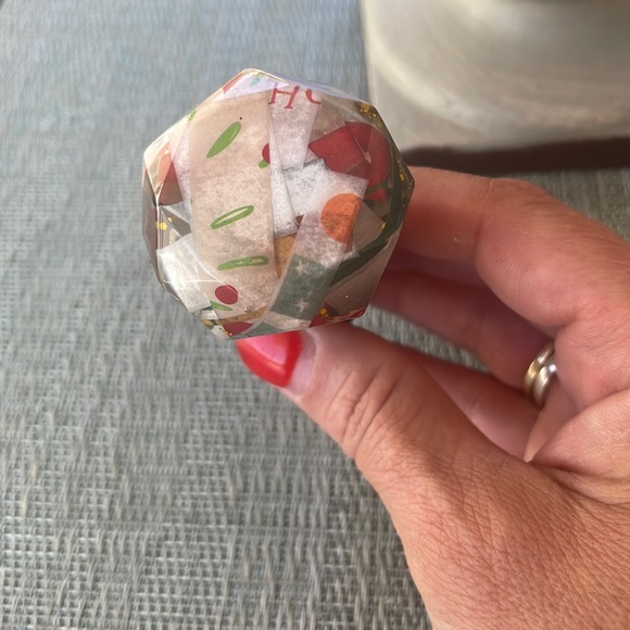 XMAS Handmade Festive Holiday Diamond Top Wine Stop Multi - Picture 4 of 13